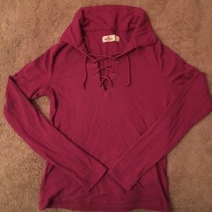 Collared long sleeve tee